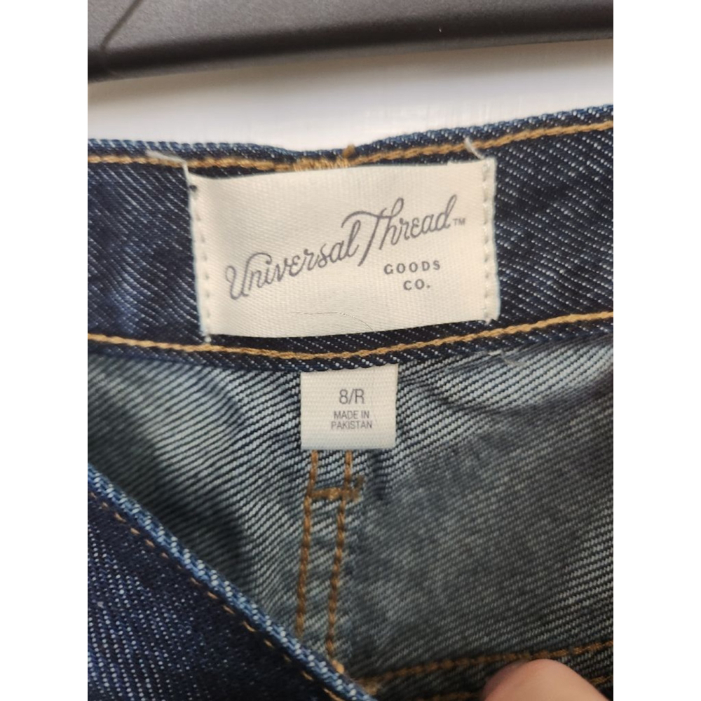 Universal Thread 90s Baggy Mid-Rise Straight Leg Jeans Blue Size 8 - Picture 6 of 10